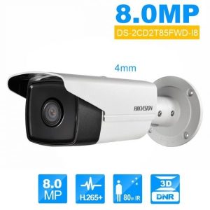 Hikvision DS-2CD2T85FWD-I8 (4K) 8MP EXIR Fixed Bullet Network Camera
