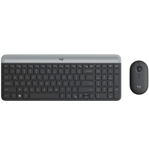 Logitech MK470 Slim Wireless Keyboard and Mouse Combo-Graphite
