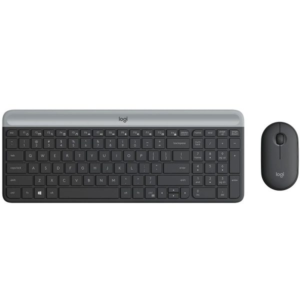 Logitech MK470 Slim Wireless Keyboard and Mouse Combo-Graphite