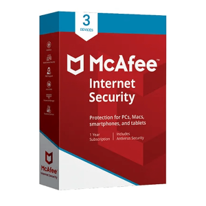 McAfee Internet Security 3 User 1 Year