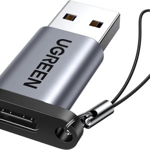 UGREEN 10Gbps USB C Female to USB Male Adapter- Gray
