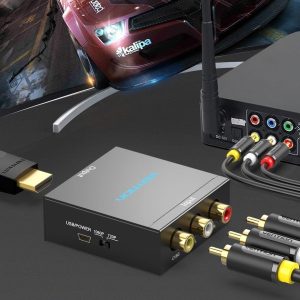 Vention AEFB0 RCA To HDMI Converter (Black Metal Type)