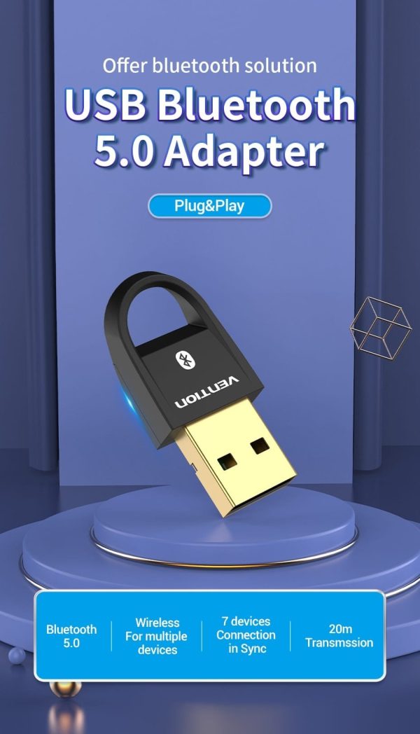 Vention CDSB0 USB Bluetooth 5.0 Adapter (Black)