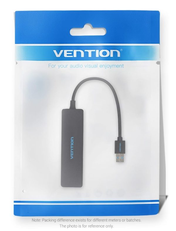 Vention CHKBB 4 Ports USB3.0 HUB 0.15M (Black)