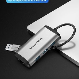 Vention CKBHB USB3.0 To USB3.0*3/Gigabit Ethernet Docking Station