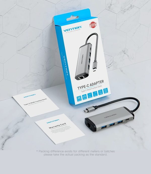 VENTION CNDHB TYPE C (8 IN 1) TO MULTI-FUNCTION DOCKING STATION