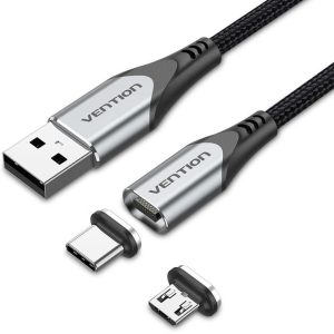 Vention CQMHF USB 2.0 A Male to 2-in-1 Micro
