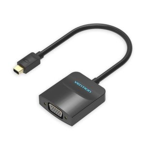 Vention HBDBB Mini (DP) To VGA Converter 0.15M- Black