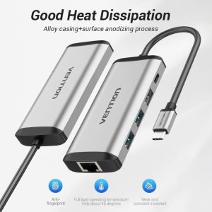 Vention TGDHB Type-C (5 in 1) to USB3.0 * 3/ Docking Station